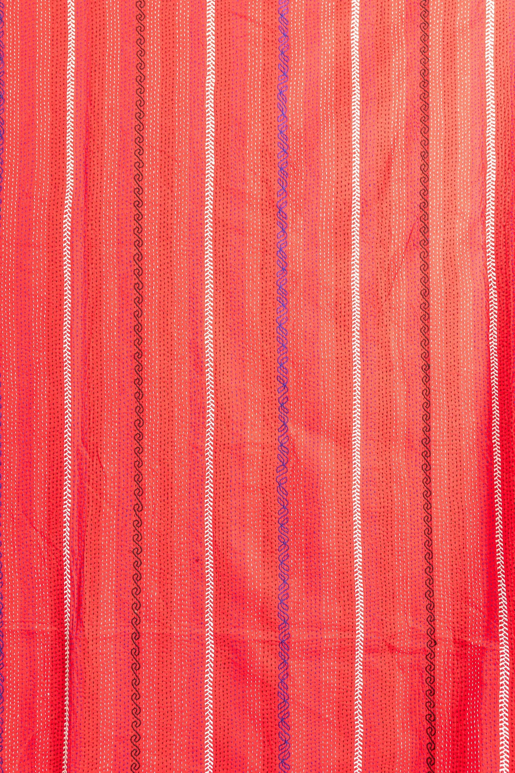 No. 138 Masterpiece Kantha Coverlet Quilt (Queen)