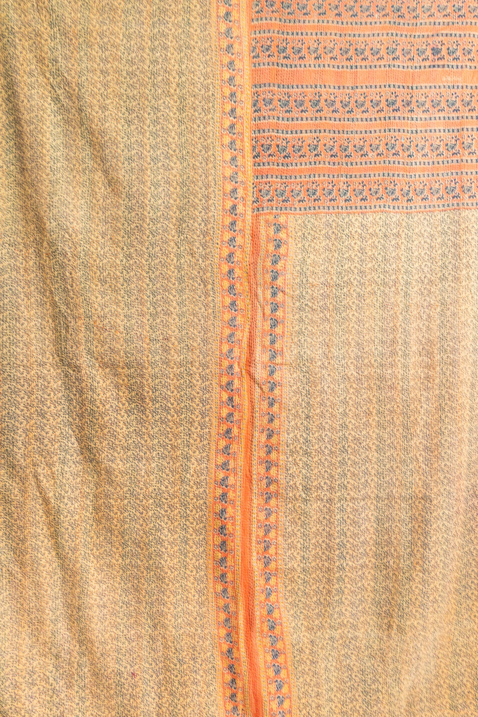No. 145 Masterpiece Kantha Coverlet Quilt (Queen)