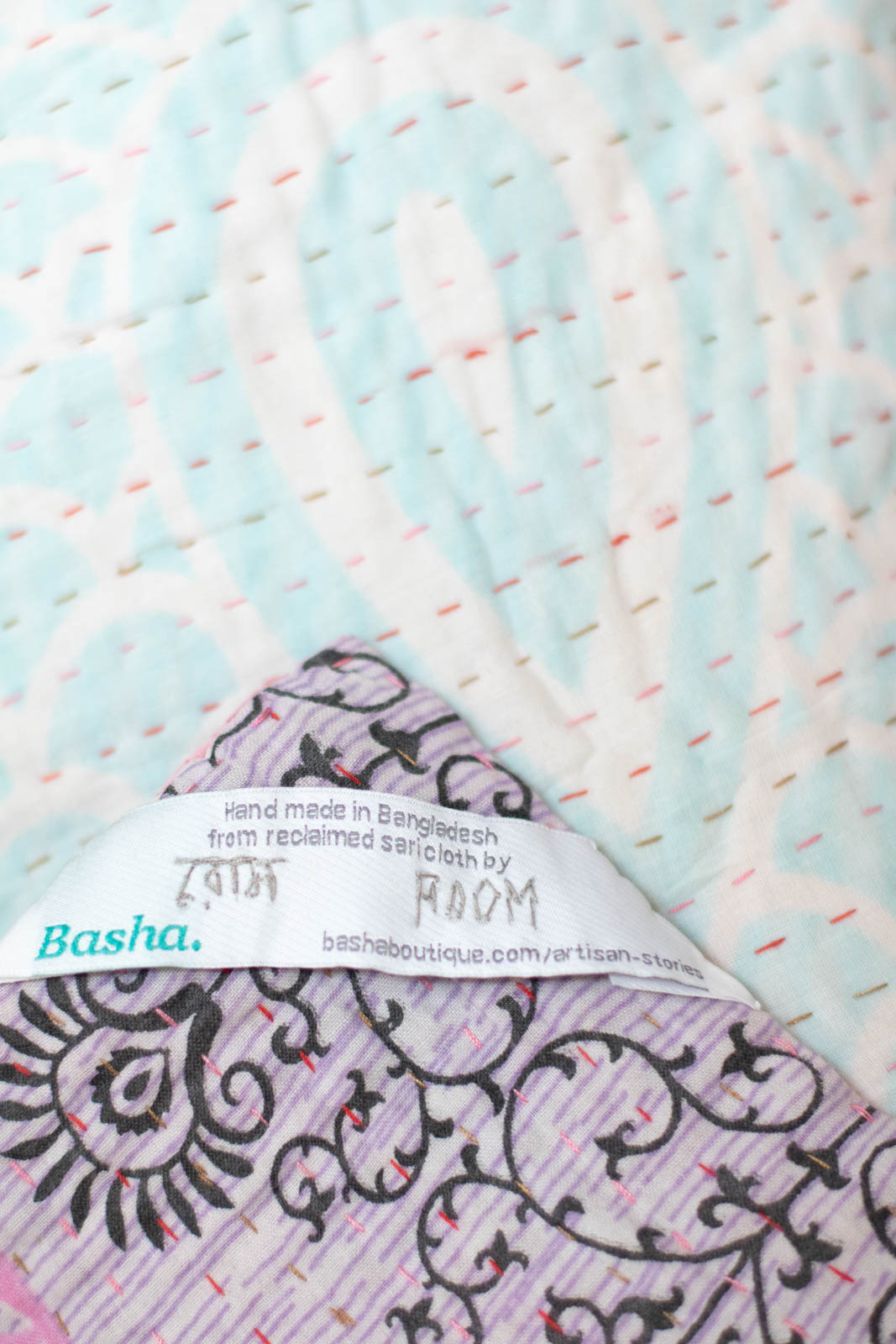 Tiny No. 1 Kantha Baby Blanket