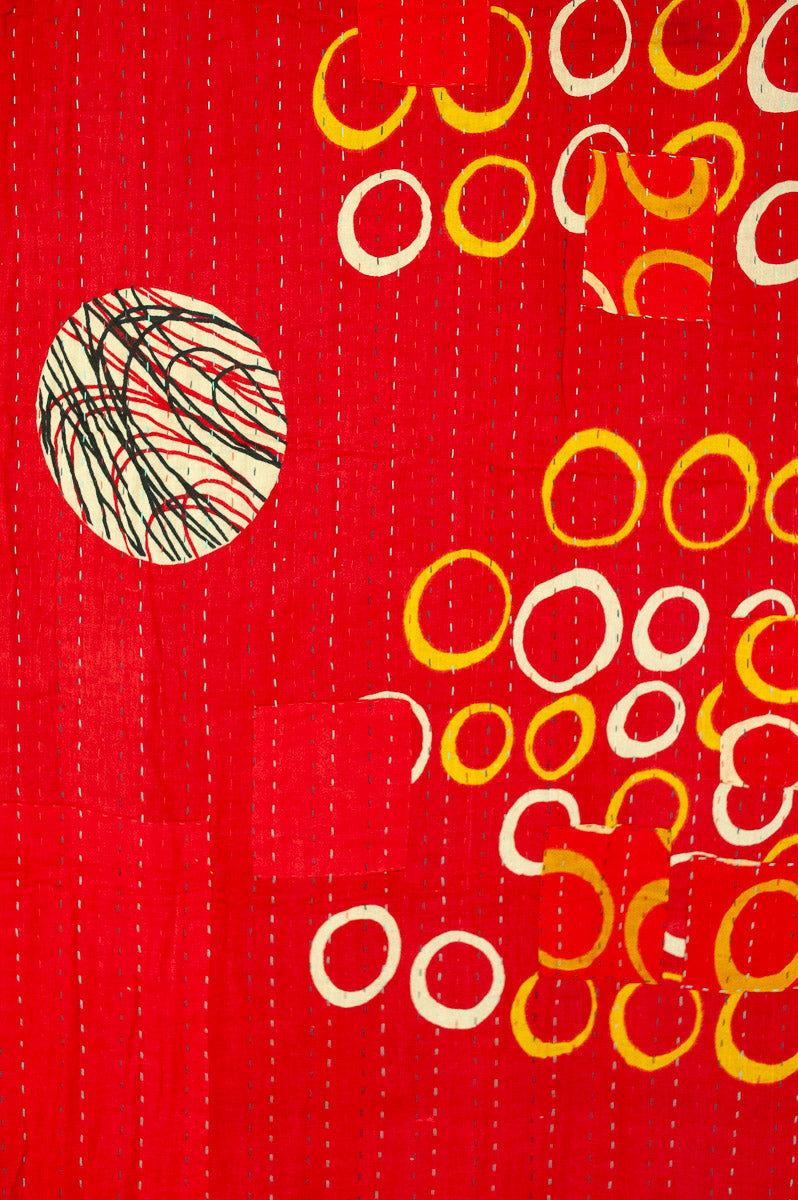 Nostalgia Kantha Throw