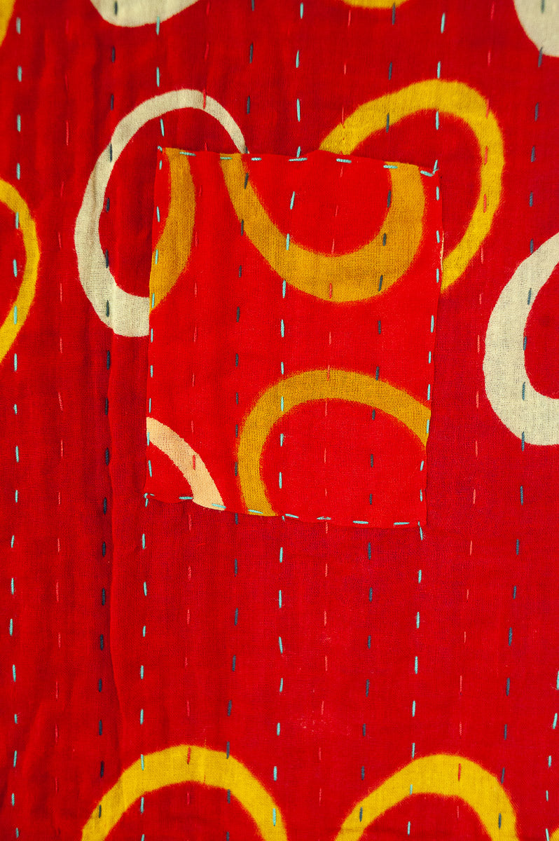 Nostalgia Kantha Throw