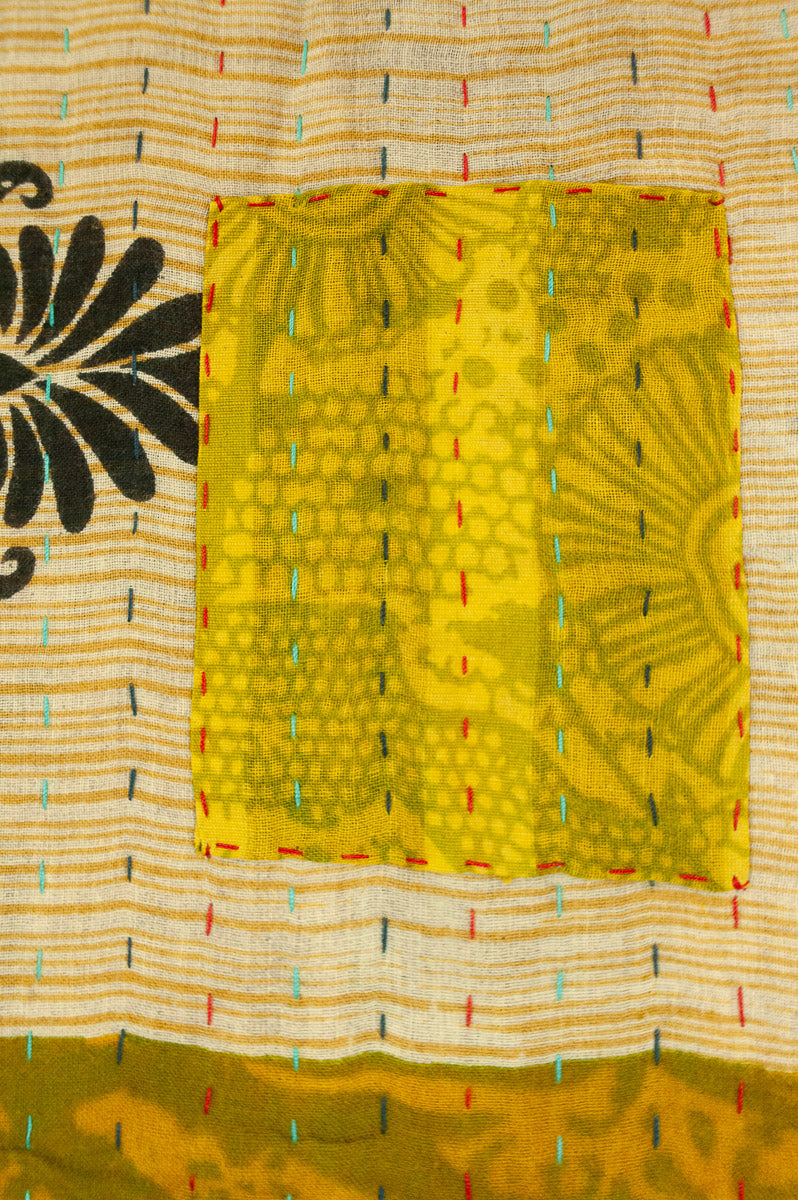 Nostalgia Kantha Throw
