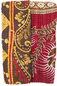 Kantha Throw Bed Quilt
