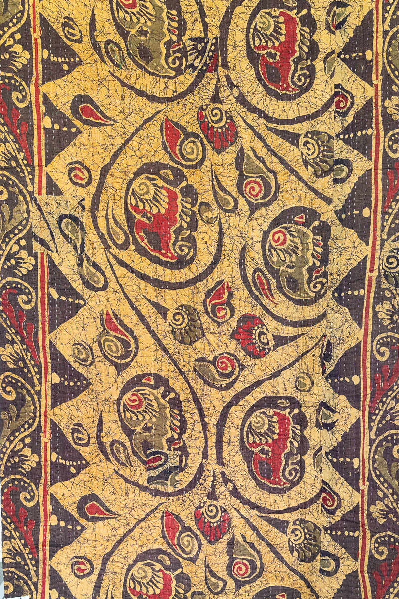 Rosewood Kantha Throw