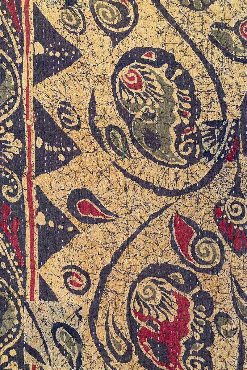 Rosewood Kantha Throw