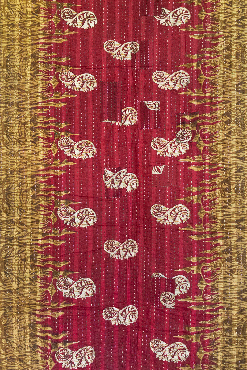 Rosewood Kantha Throw