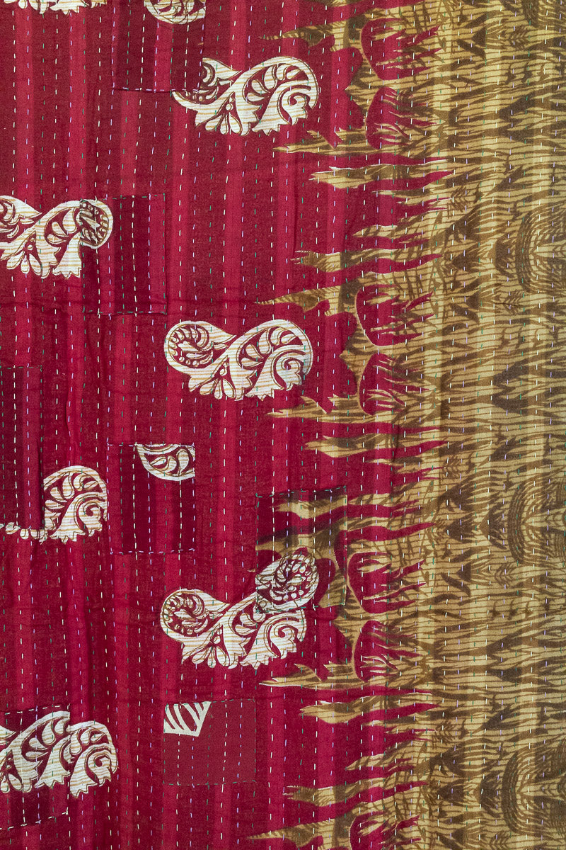 Rosewood Kantha Throw