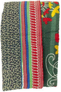 Kantha Throw Bed Quilt