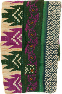 Kantha Throw Bed Quilt