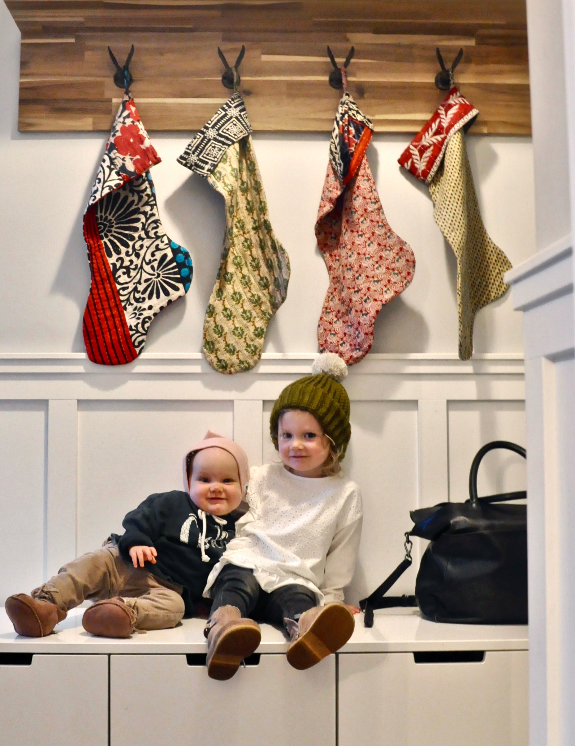 Kantha Holiday Stocking — Little No. 37