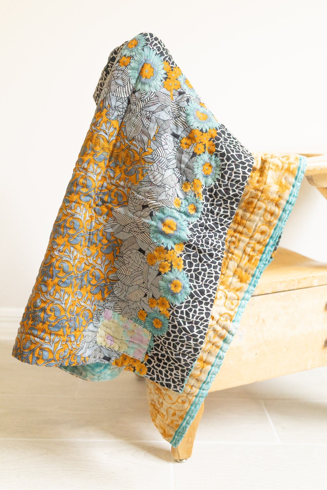 dignify Kantha Baby Blanket Quilt