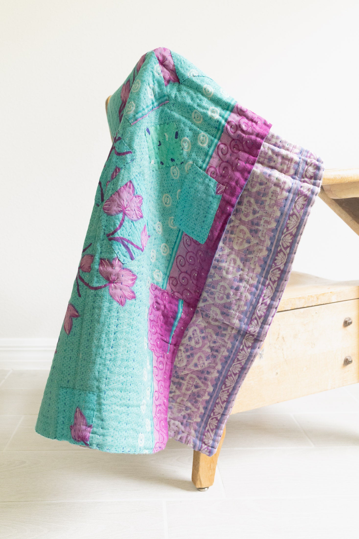 Dreamy No. 2 Mini Kantha Blanket