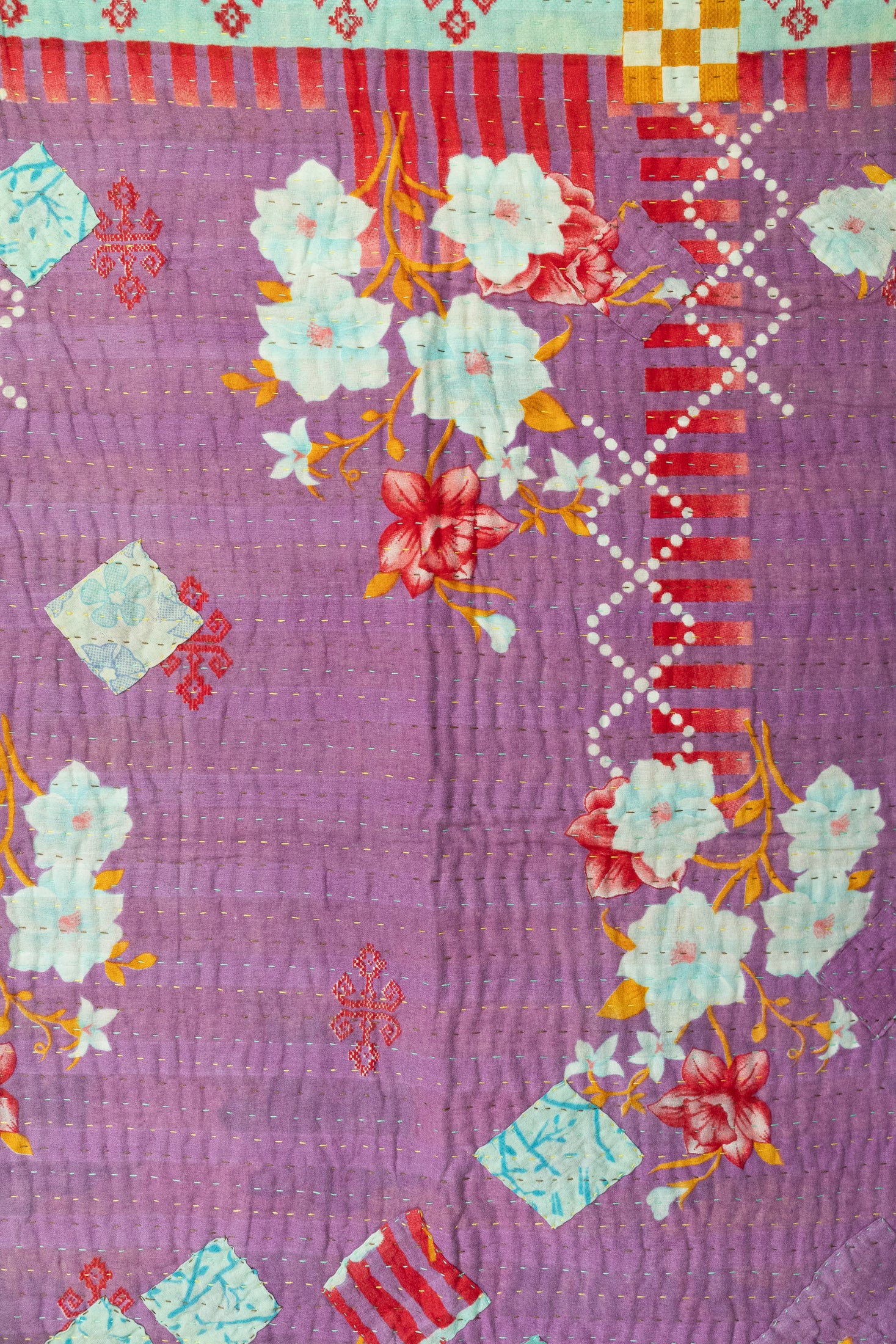 Dreamy No. 4 Mini Kantha Blanket