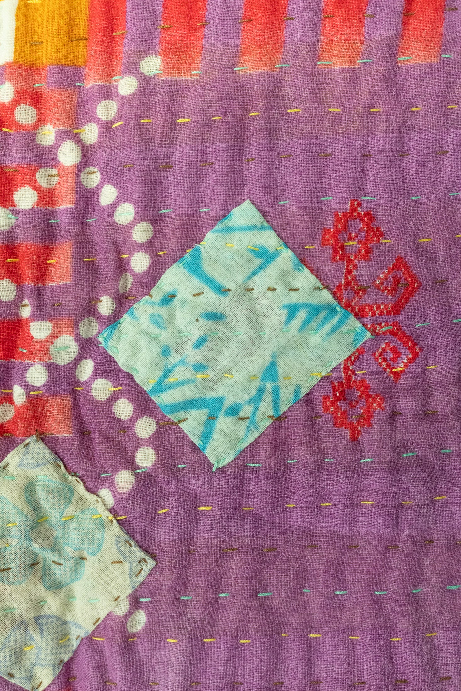 Dreamy No. 4 Mini Kantha Blanket