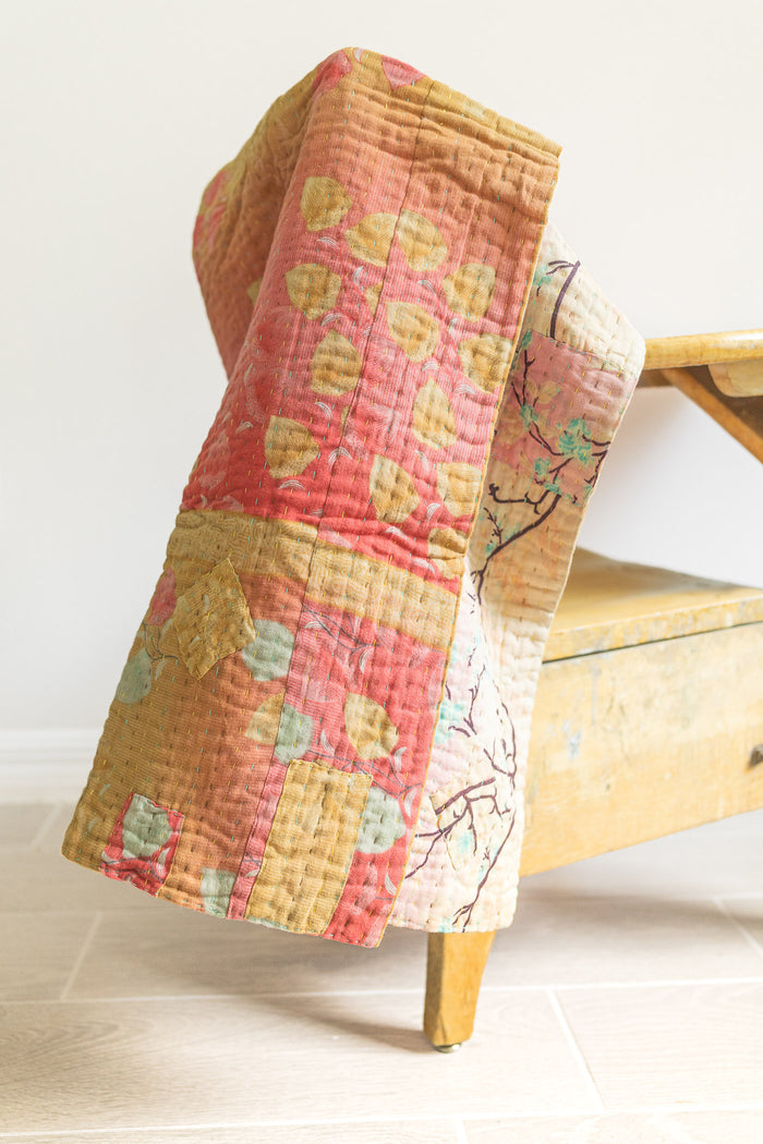 Dreamy No. 5 Mini Kantha Blanket