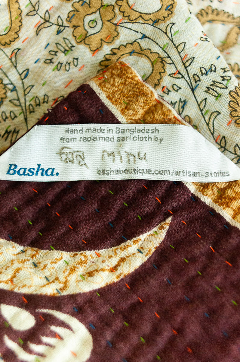 Dreamy No. 5 Kantha Baby Blanket