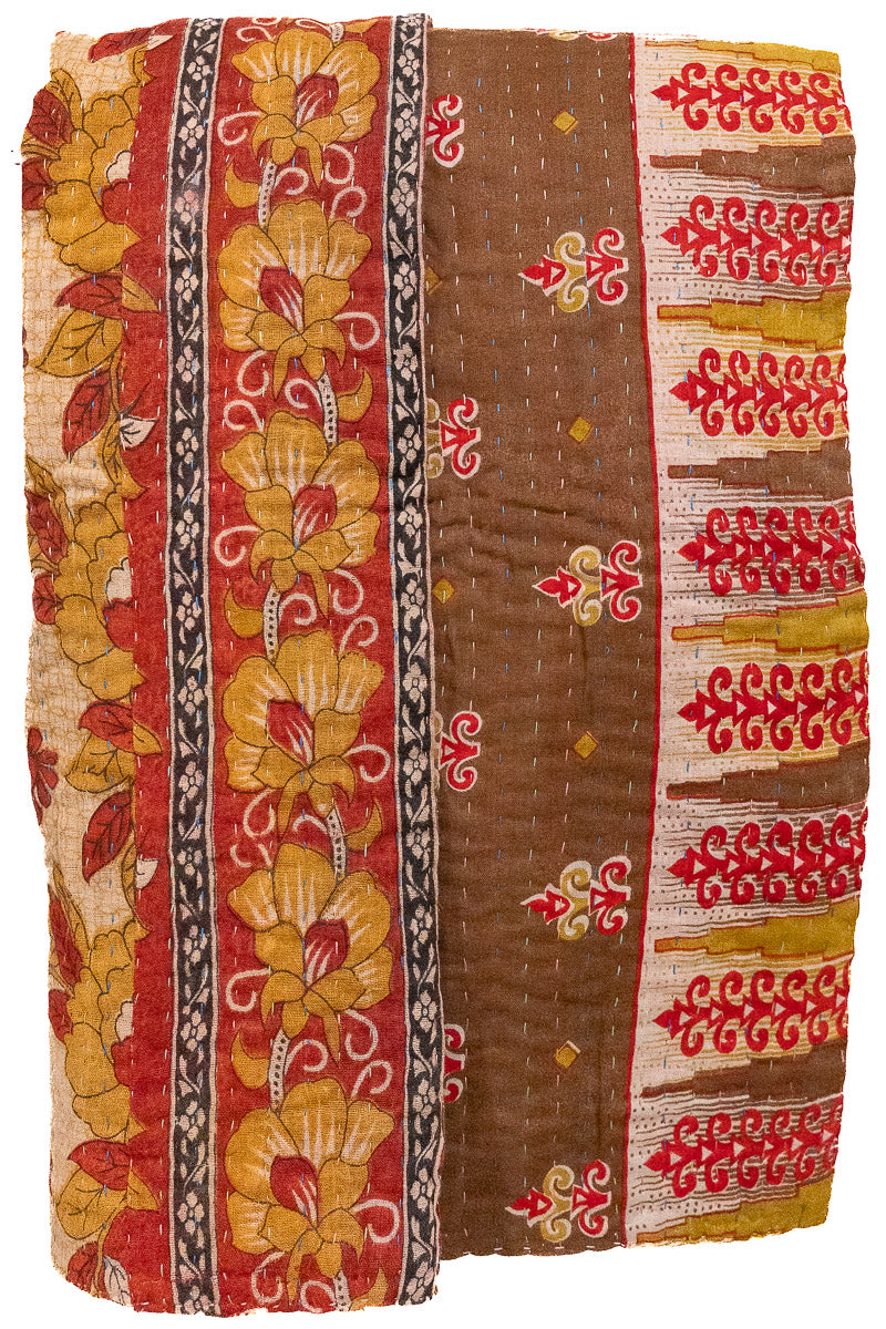 Driftwood Kantha Throw