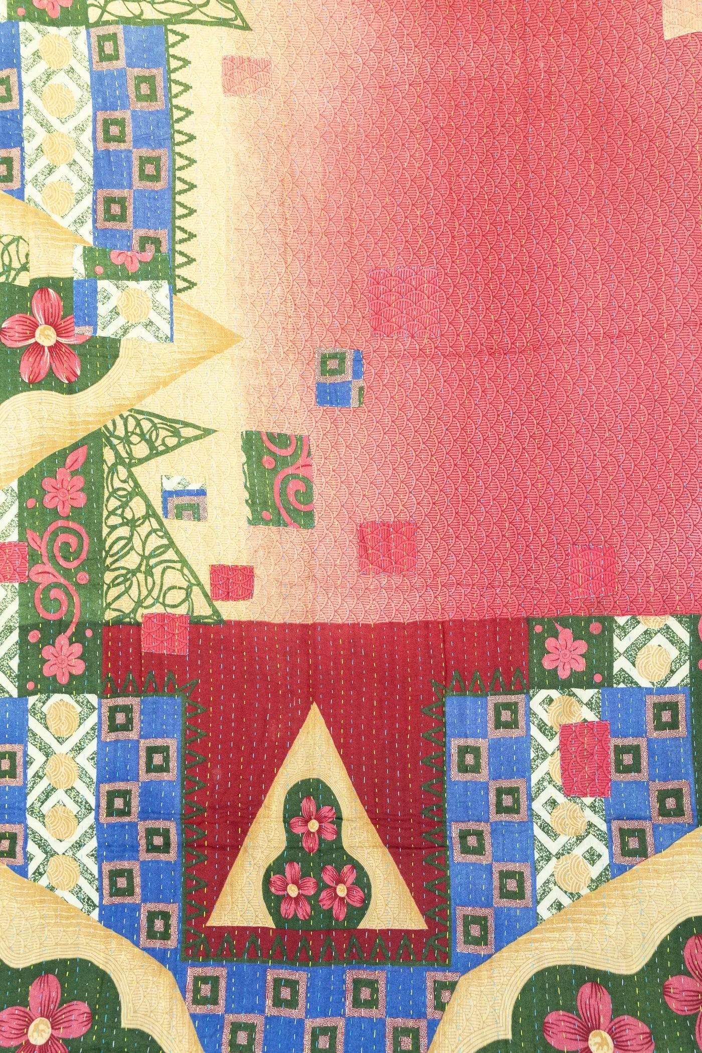 Eager Kantha Throw Blanket