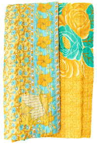 Kantha Throw Bed Quilt