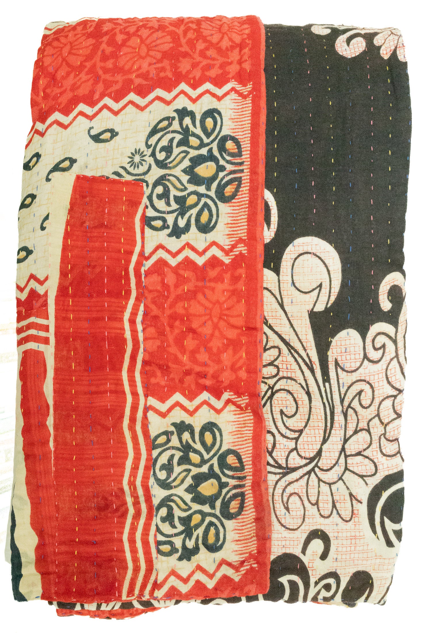 Elate Large Kantha Throw Blanket