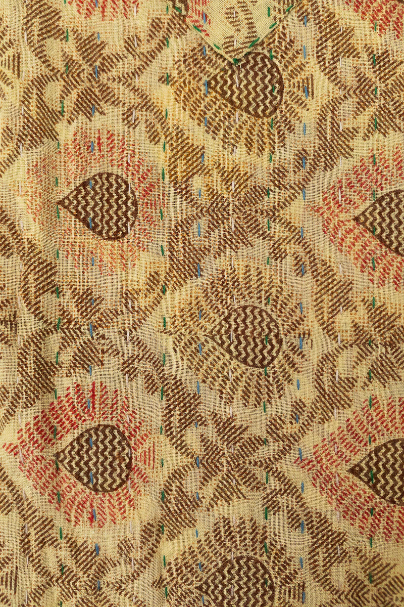 Elegant Kantha Throw