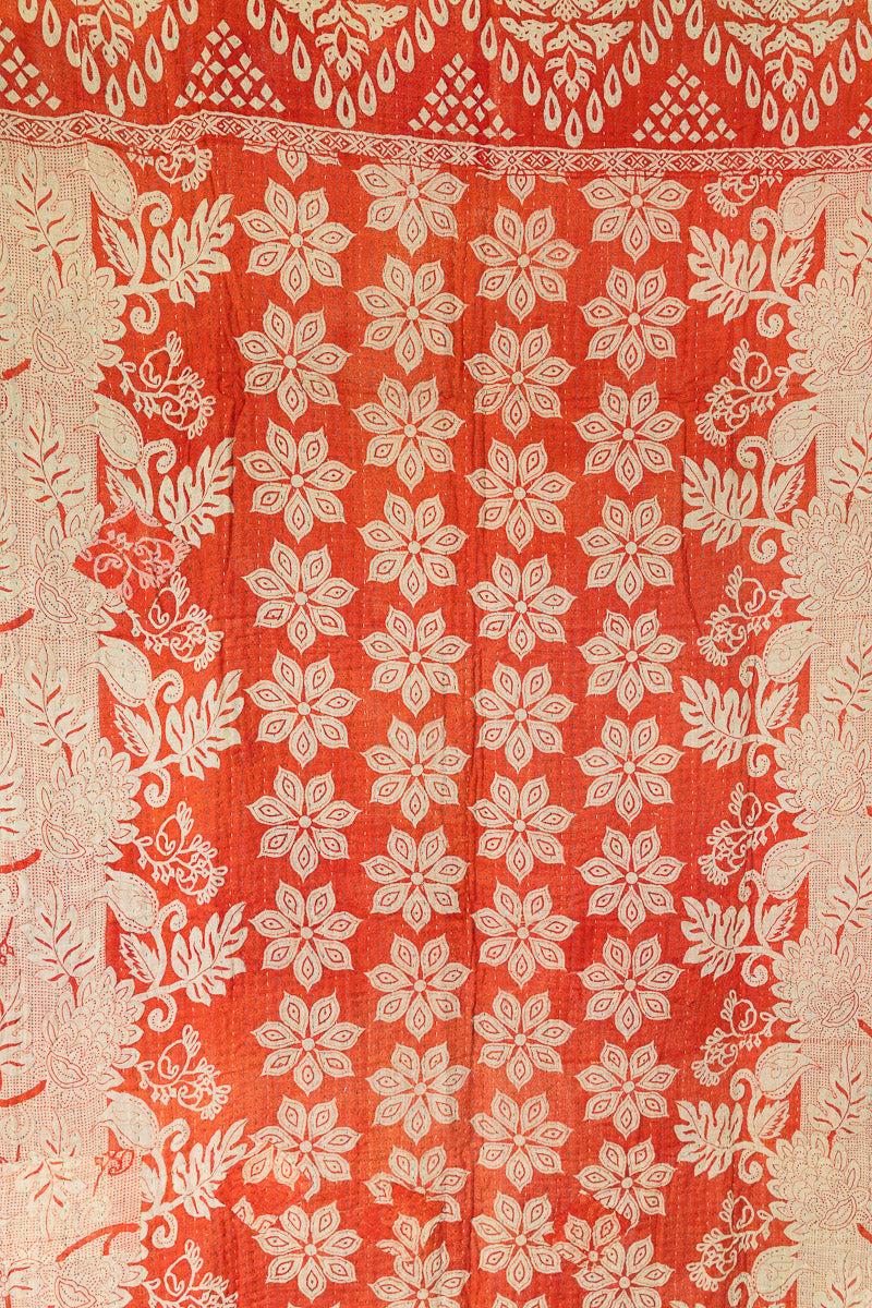 Elegant Kantha Throw