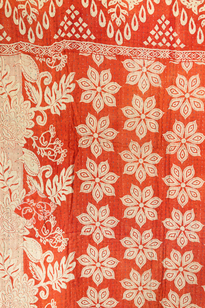 Elegant Kantha Throw