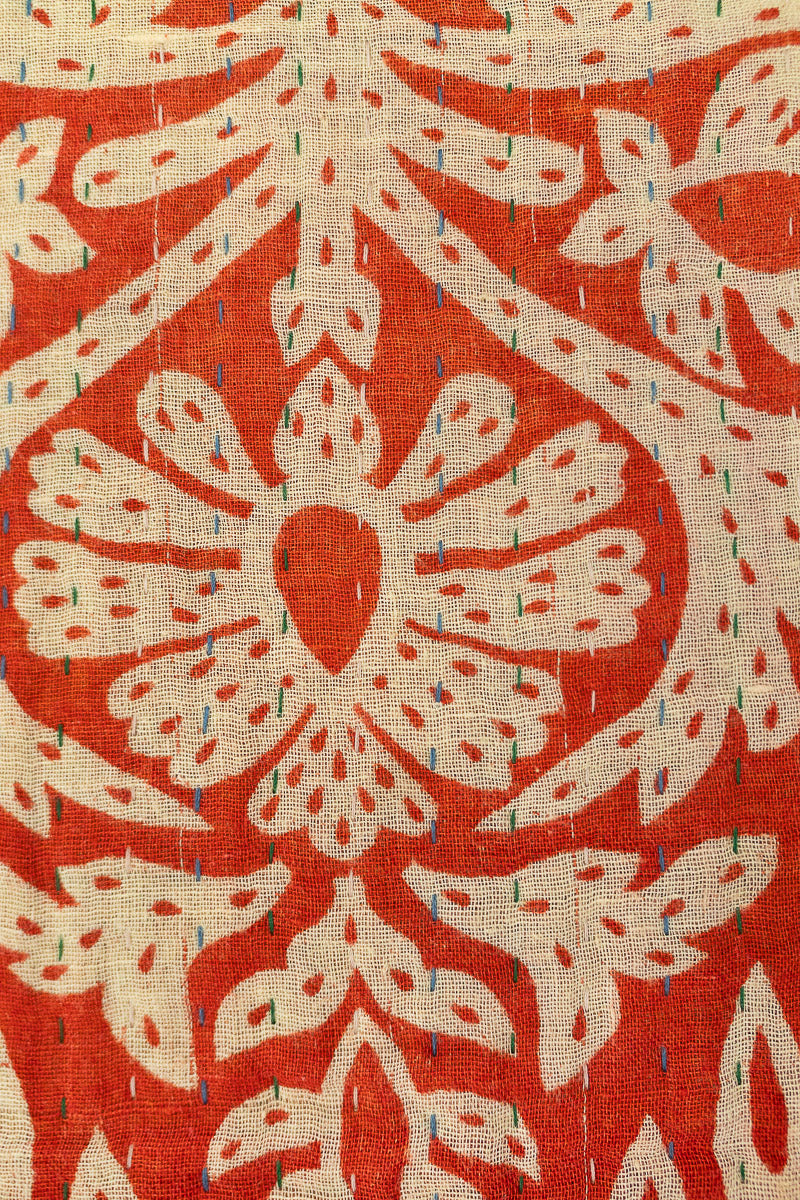 Elegant Kantha Throw