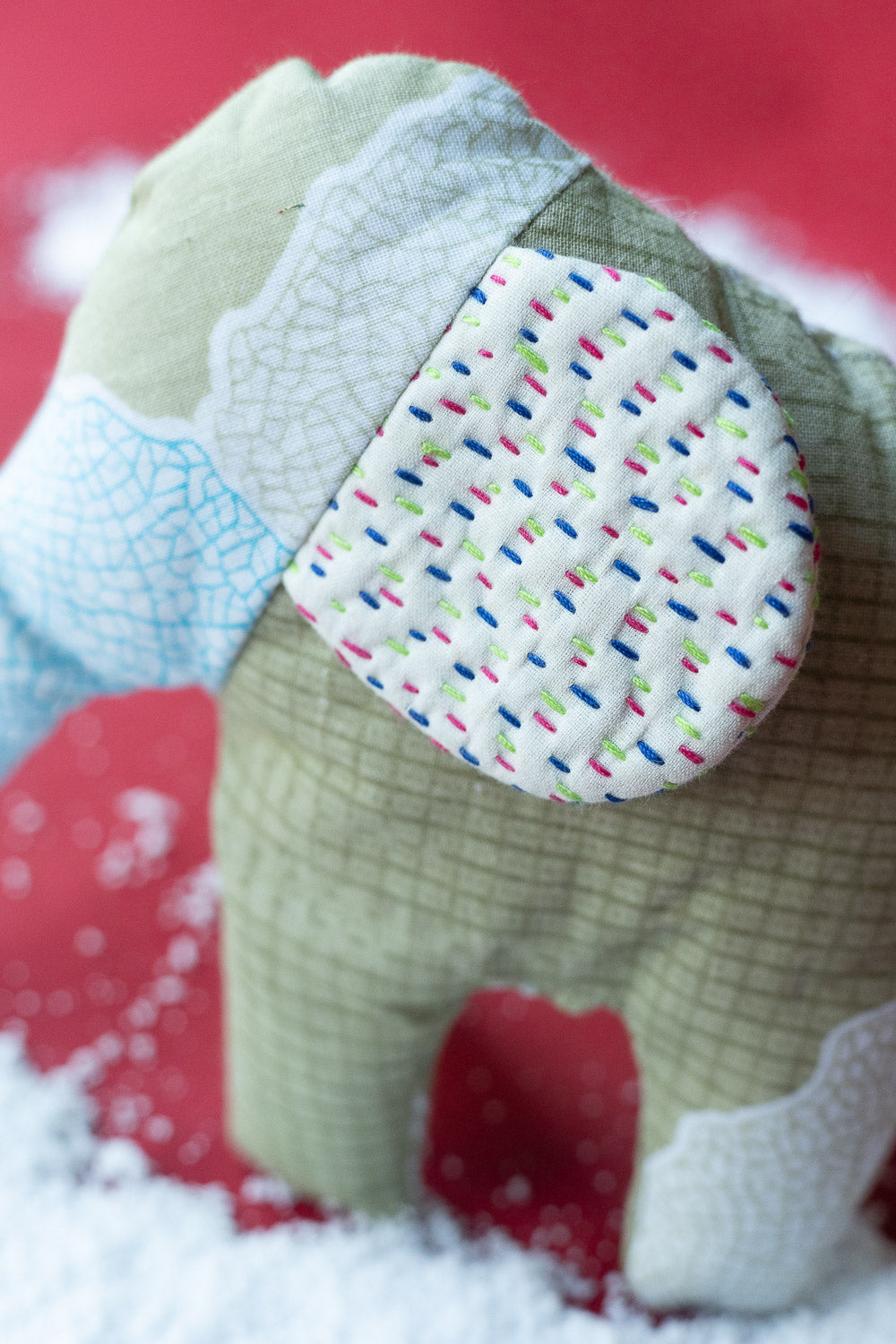 Kantha Elephant No. 3 — Mini