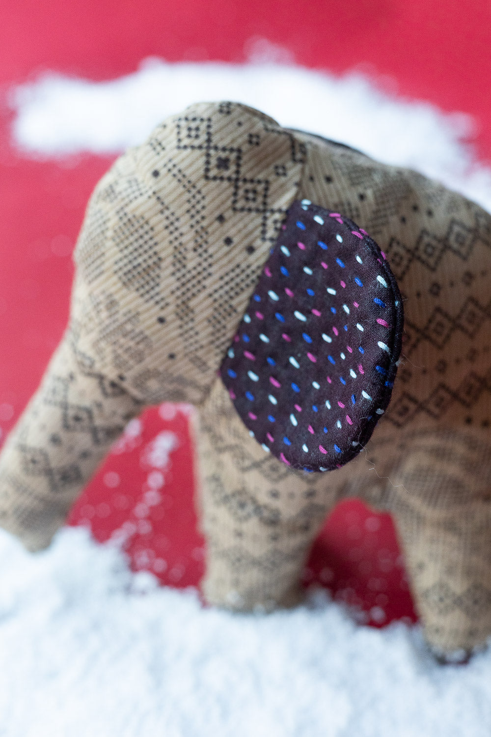 Kantha Elephant No. 4 — Mini