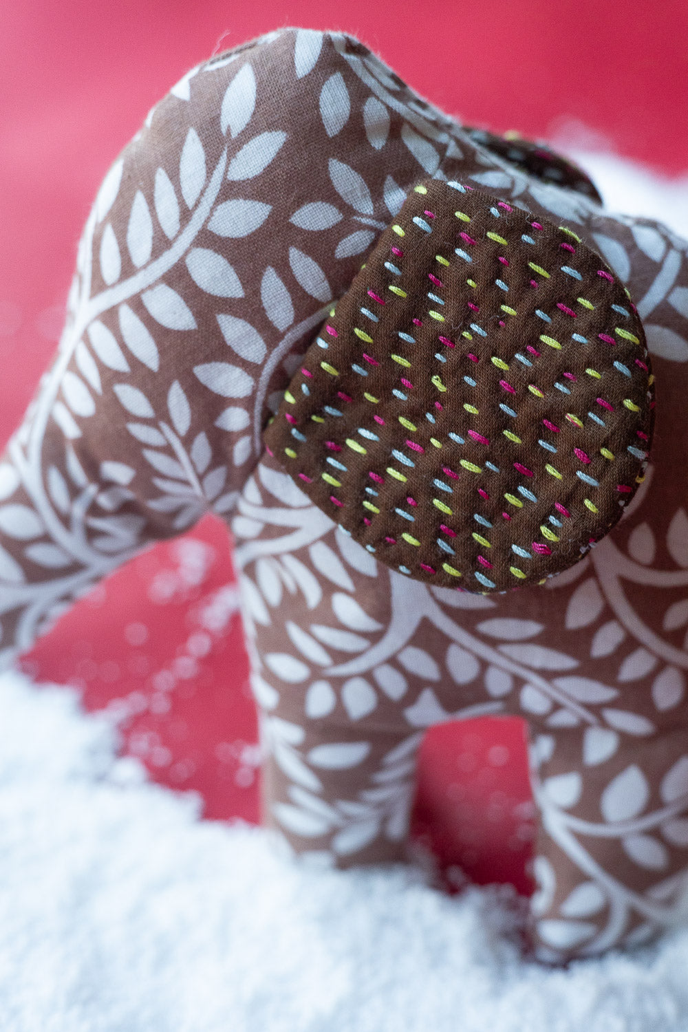 Kantha Elephant No. 5 — Mini