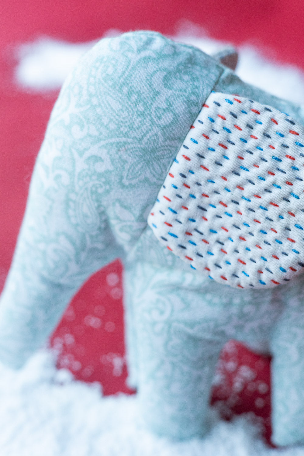 Kantha Elephant No. 6 — Mini