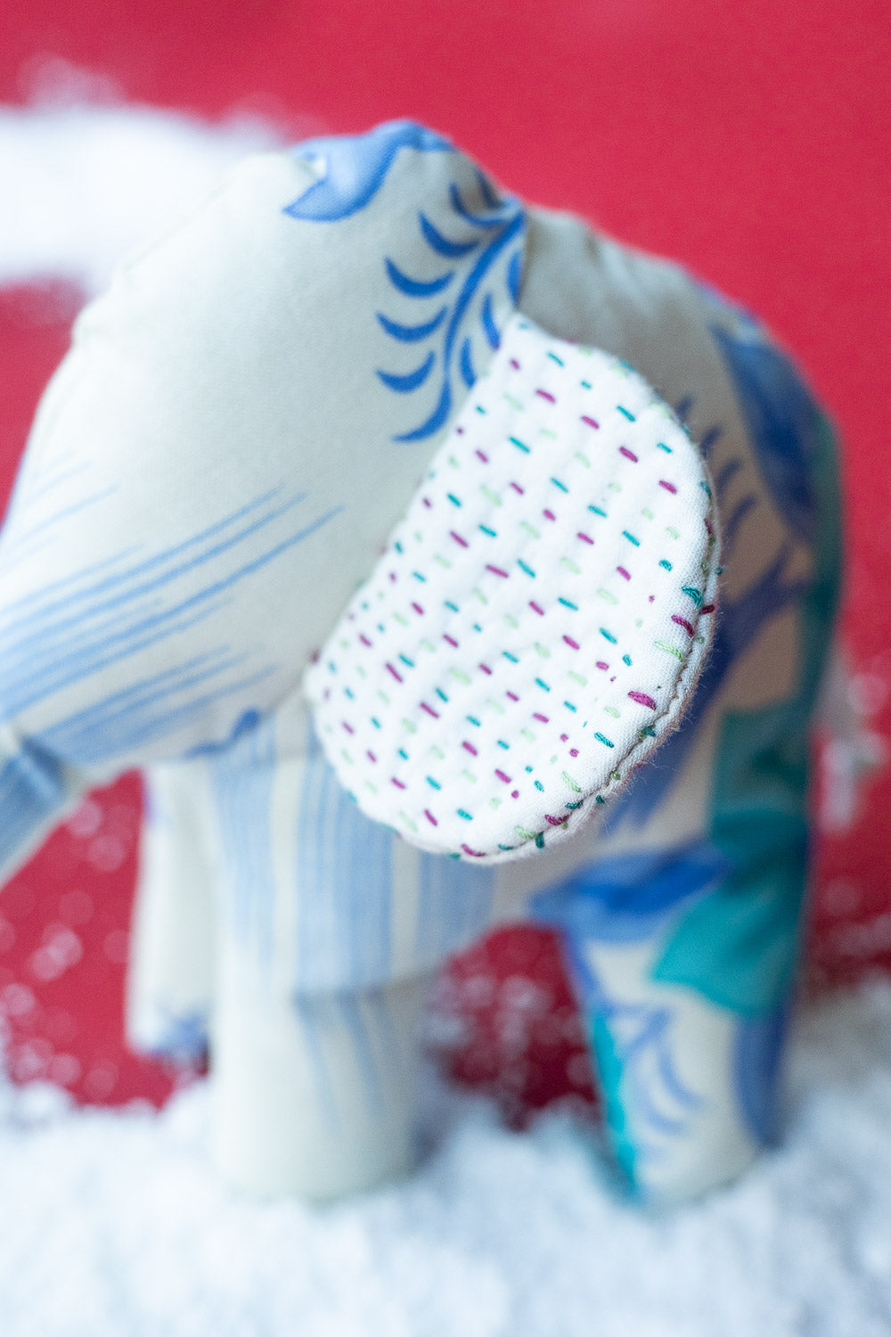 Kantha Elephant No. 7 — Mini