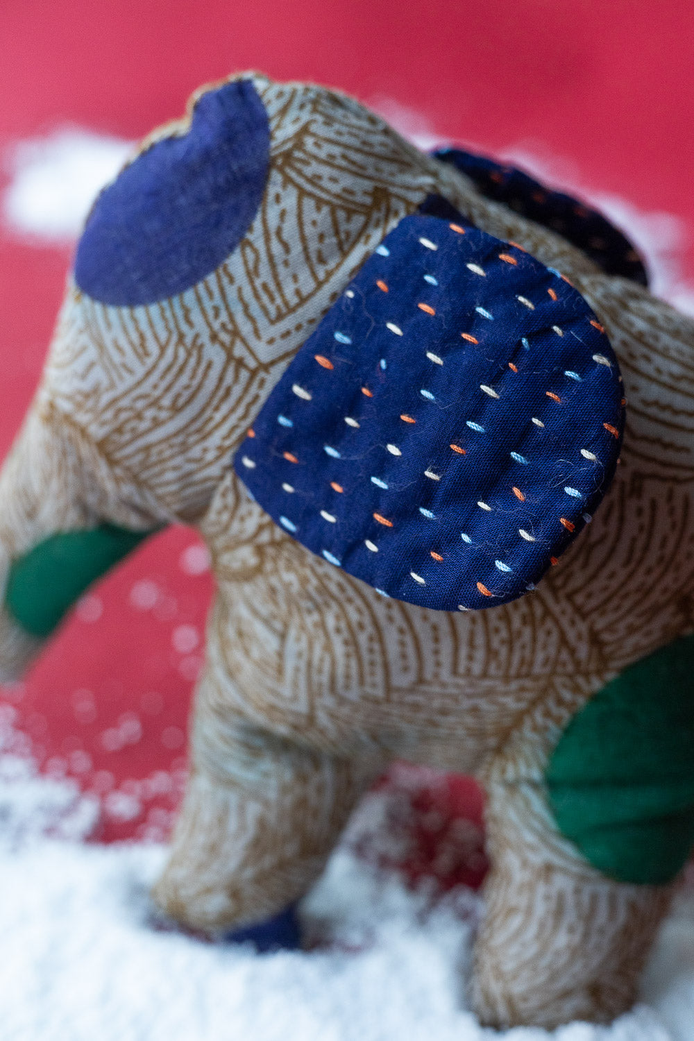 Kantha Elephant No. 8 — Mini