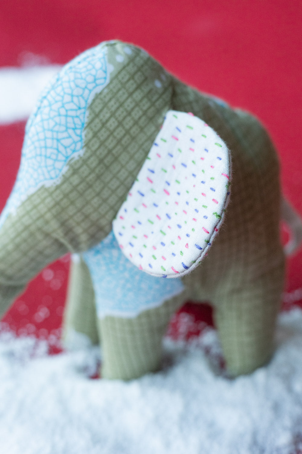 Kantha Elephant No. 9 — Mini