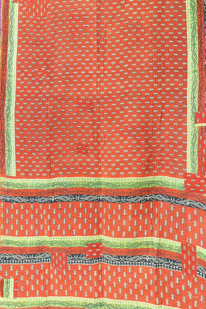 Kantha Throw Bed Quilt