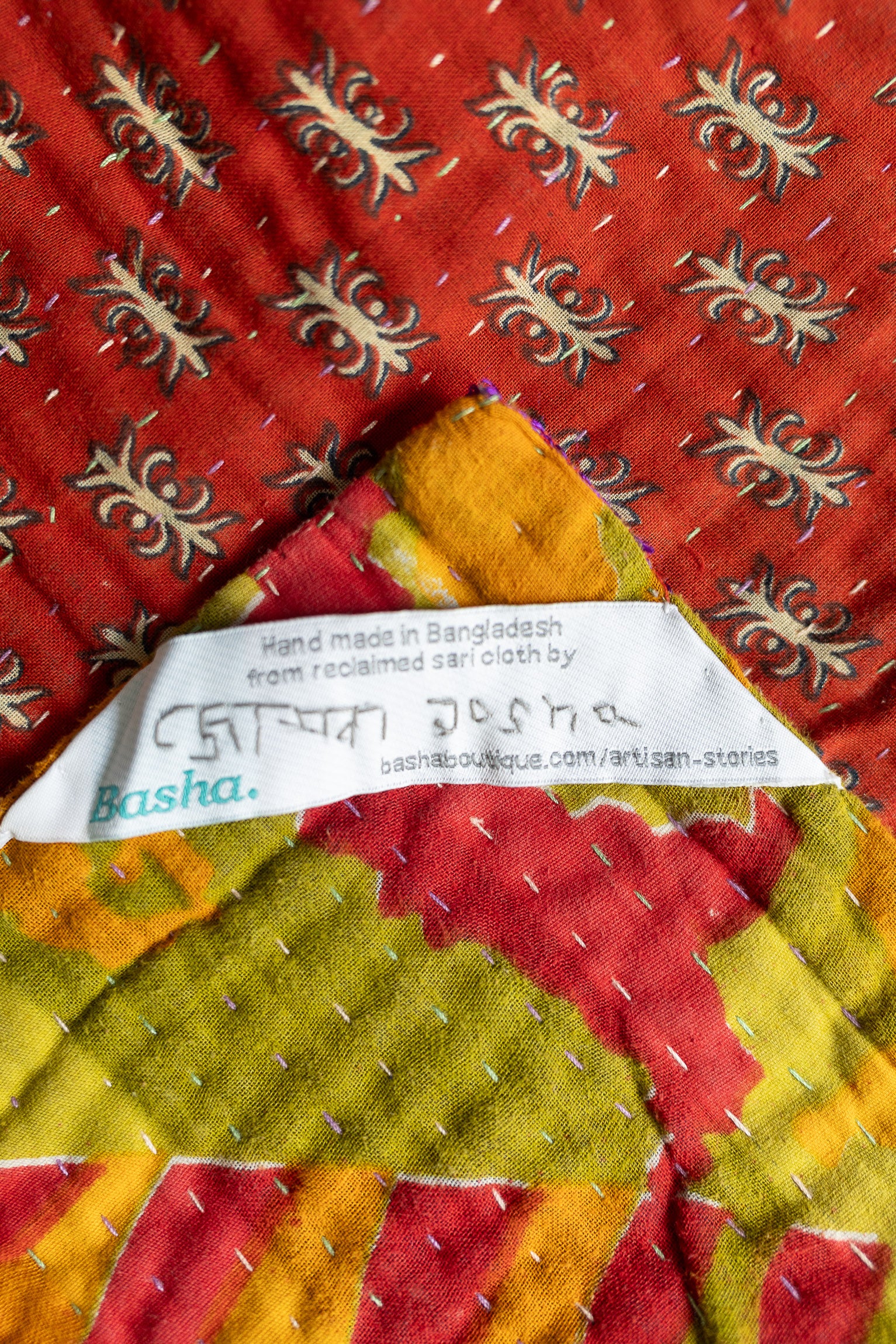 Eloquent Kantha Throw