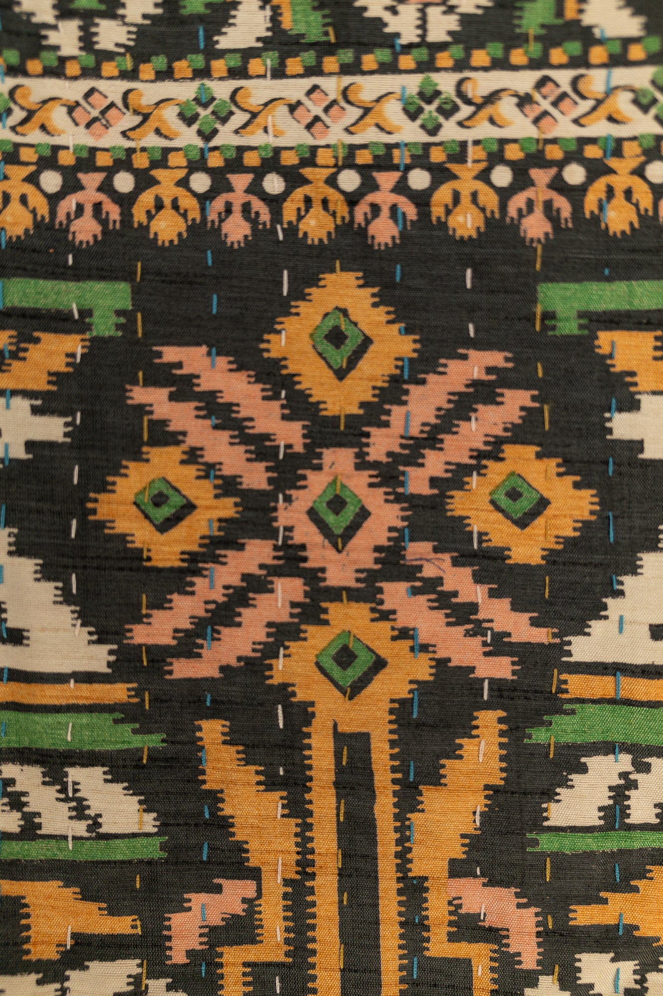 Emblem Silk Blend Kantha Throw