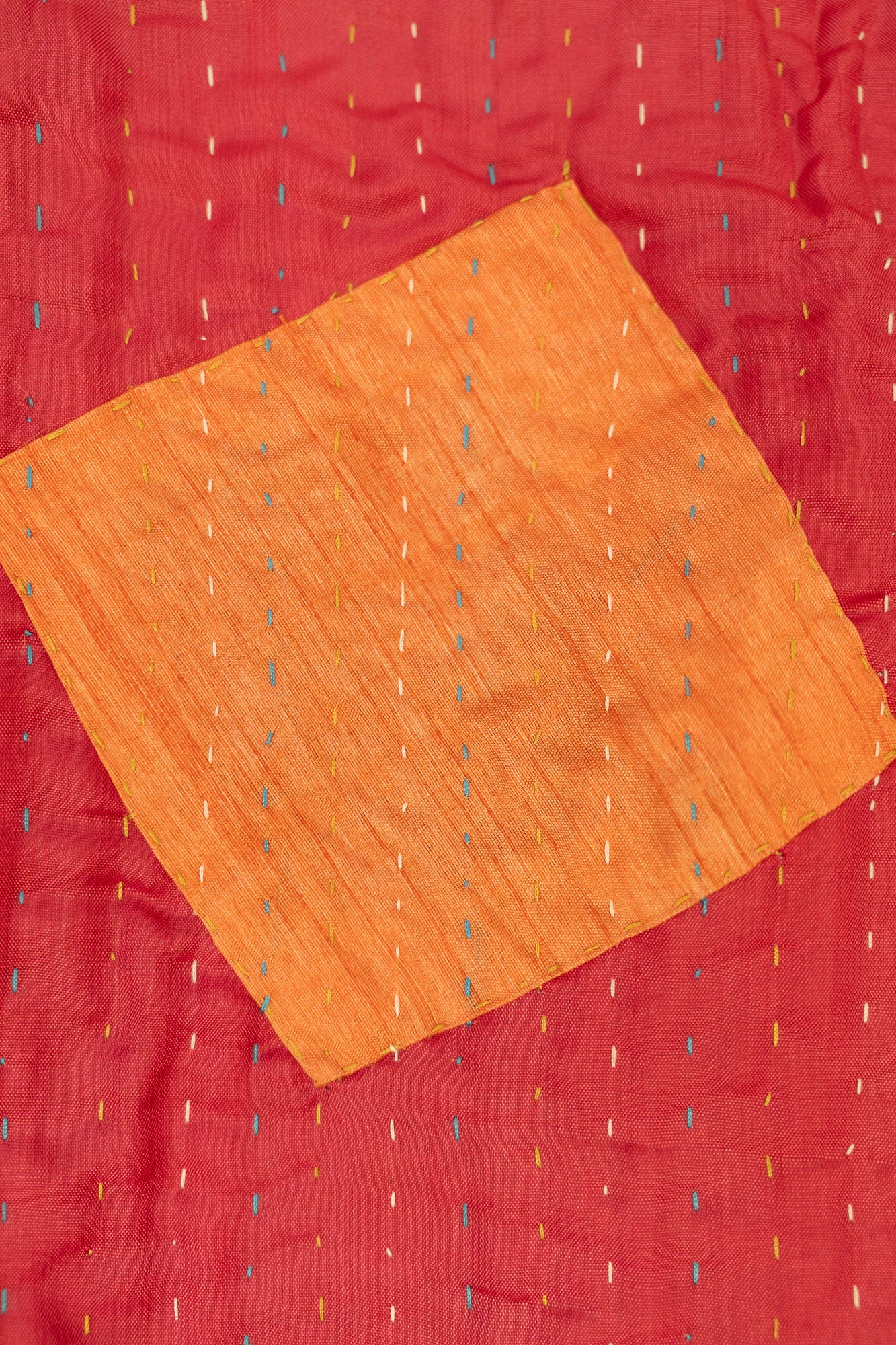 Emblem Silk Blend Kantha Throw