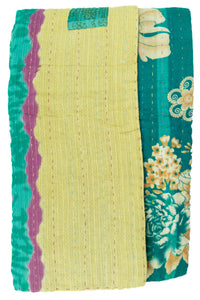 Embrace Kantha Throw Blanket