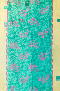 Embrace Kantha Throw Blanket