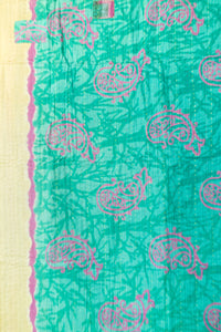 Embrace Kantha Throw Blanket