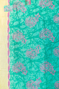 Embrace Kantha Throw Blanket