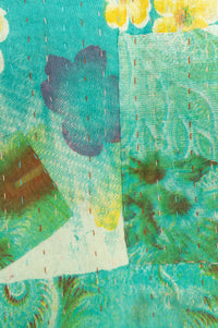 Embrace Kantha Throw Blanket