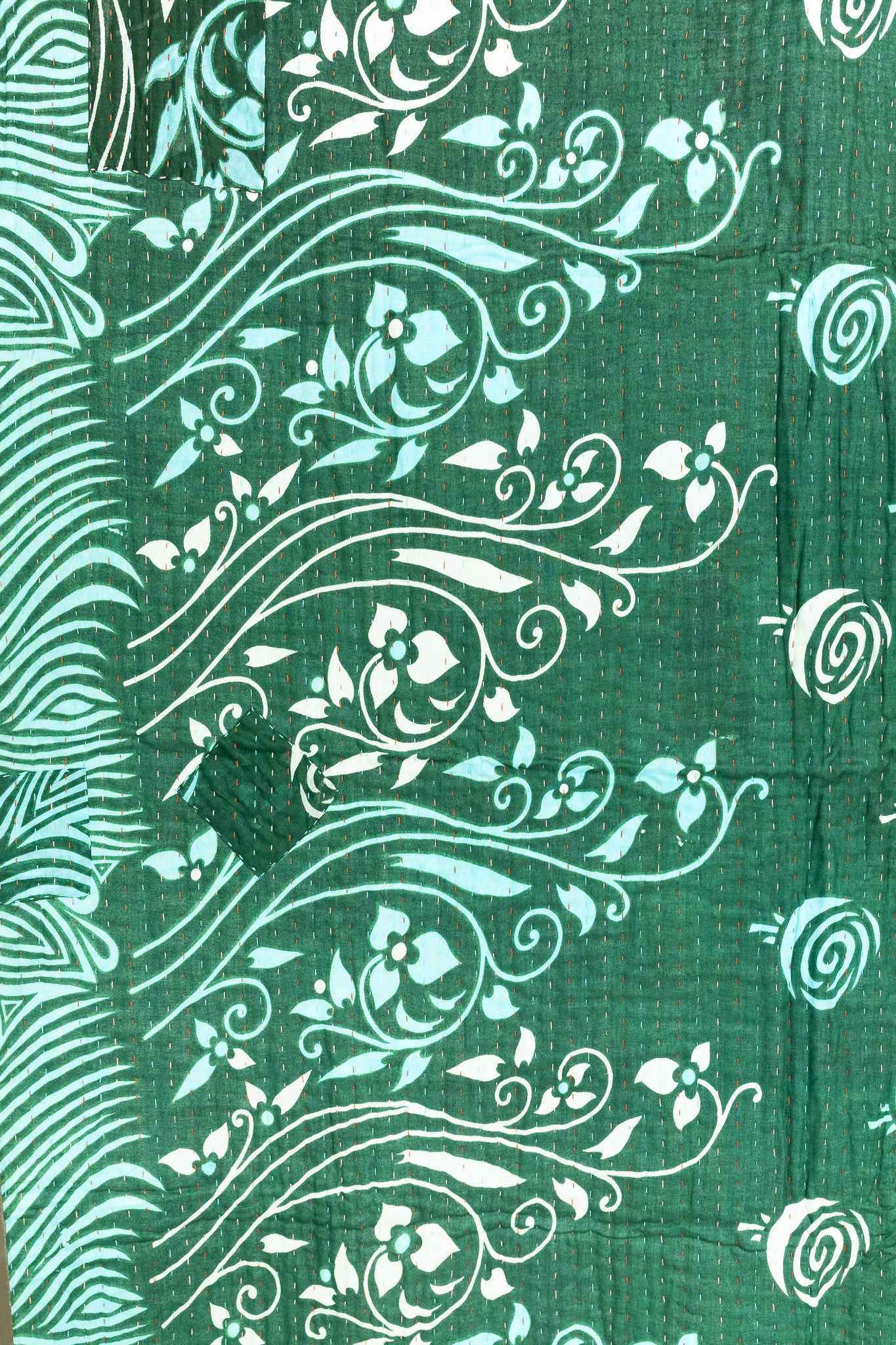 Embrace Kantha Throw Blanket