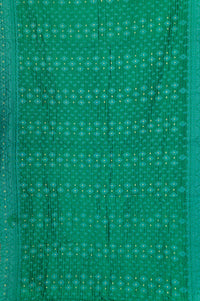 Emerald Silk Blend Kantha Throw Blanket