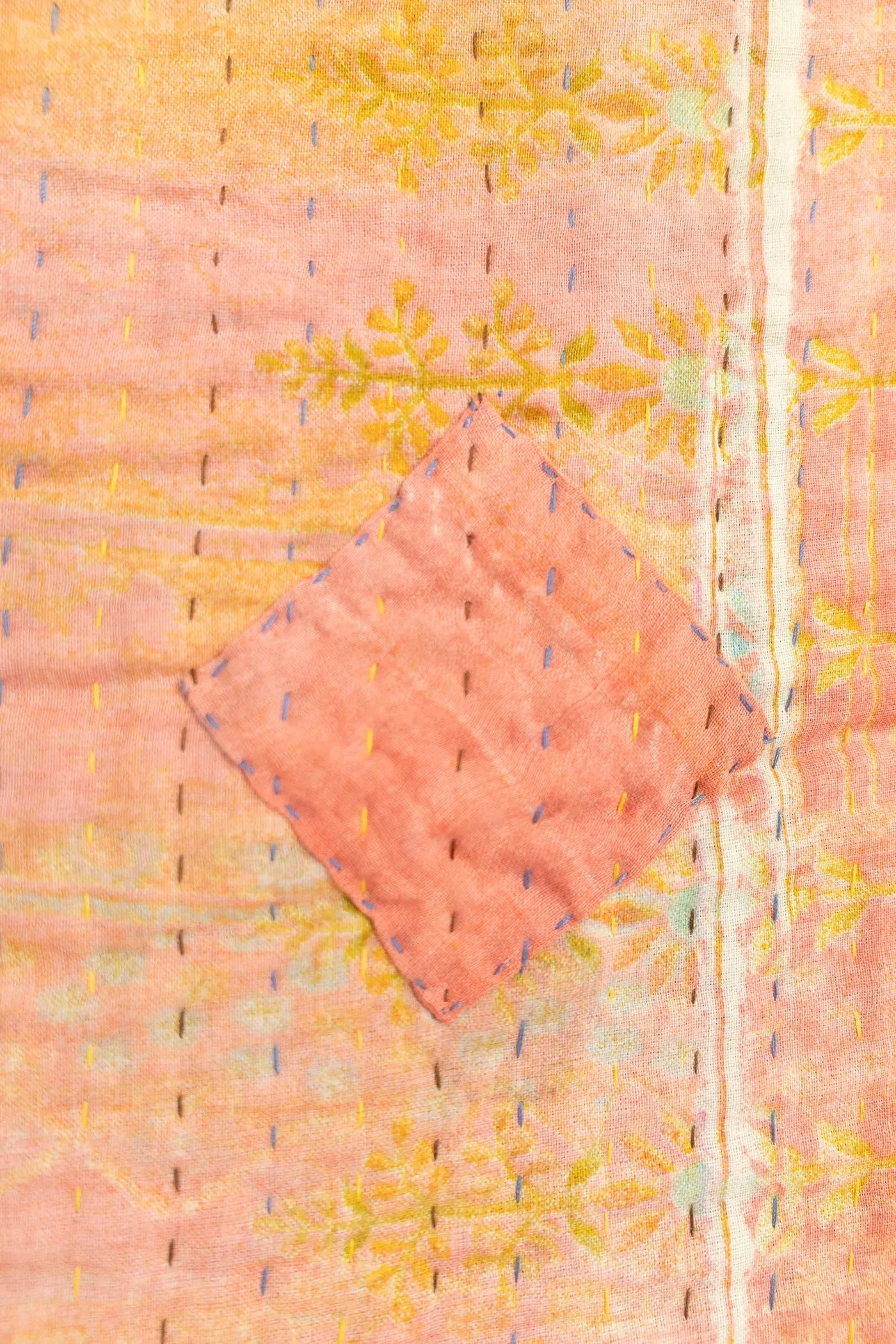 Encourage No. 1 Large Kantha Throw Blanket