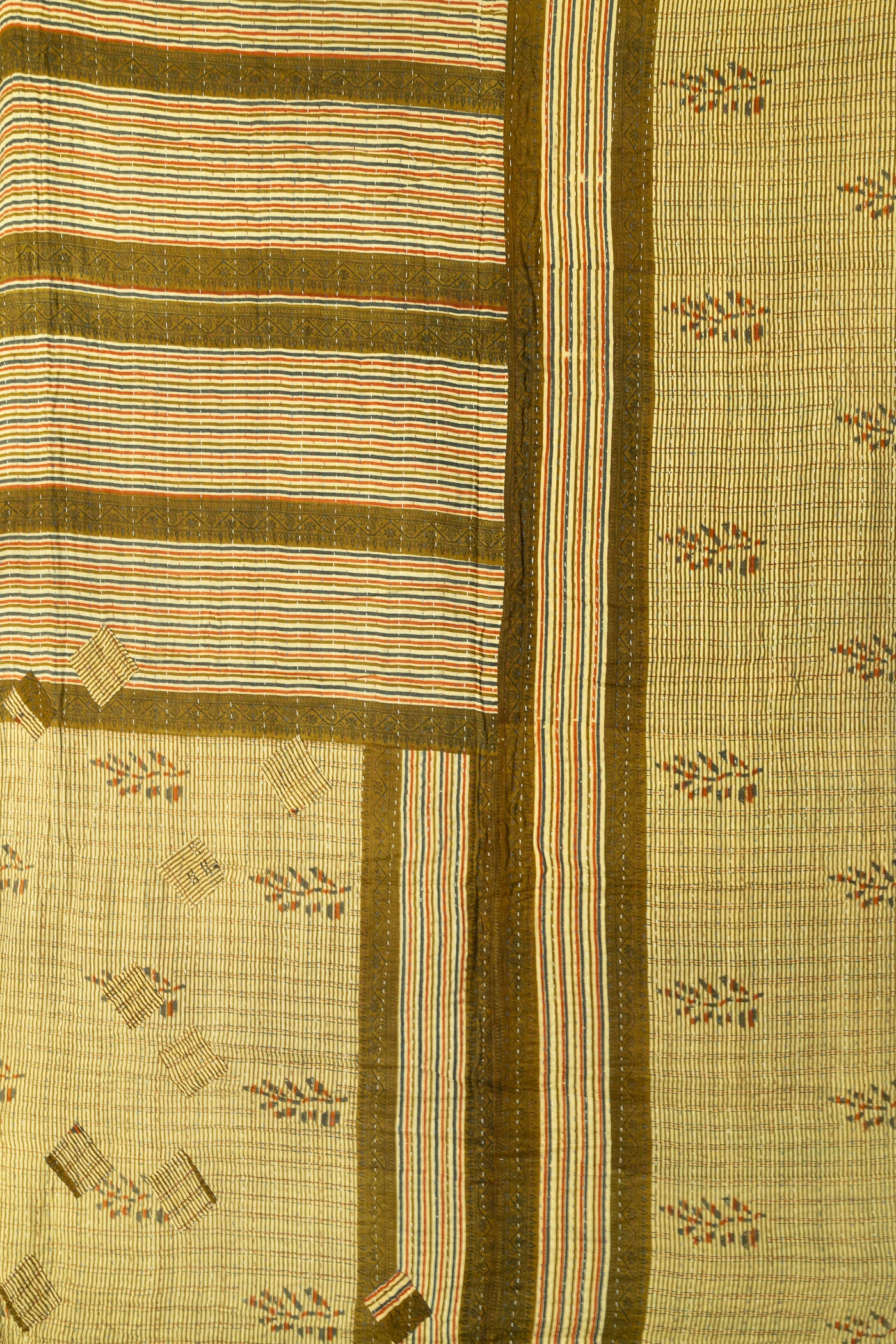Encourage No. 1 Large Kantha Throw Blanket