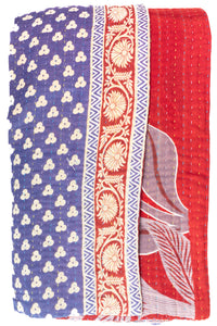 Encourage No. 3 Large Kantha Throw Blanket