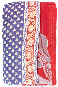 Encourage No. 3 Large Kantha Throw Blanket